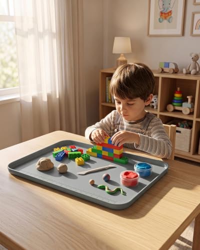 Silicone Art Mat for Crafts, 12" x 19" Waterproof Non-Slip Painting Mat - color: Gray, size: 19"x12"