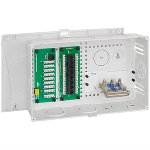ICC 9-Inch Structured Wiring Enclosure Kit with Cover, White, 1-Pack - color: Voice/Data/Video Combo, size: 9-inch