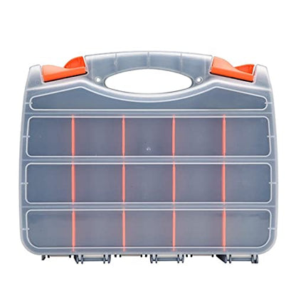 Double Sided Small Parts Organizer Box, 30 Adjustable Compartments - size: Mini Plastic Organizer
