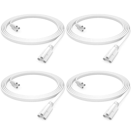 (4-Pack) 2FT Female to Female Connecting Cords for T5 T8 LED Shop Light - color: 2FT Female-to-Female