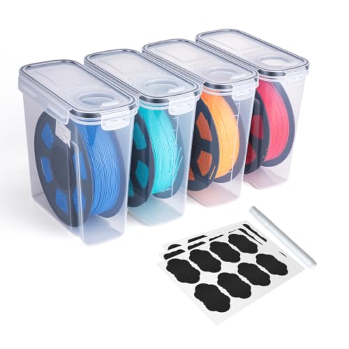 4 Pack Filament Storage Box for 3D Printing Filaments - color: General