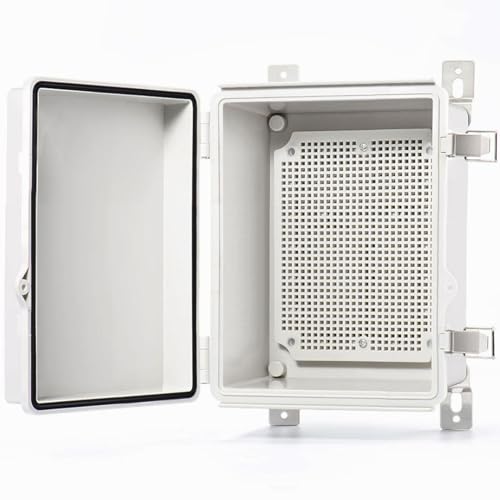 QILIPSU Outdoor Electrical Box Waterproof Junction Box 8.6"x6.7"x4.3" - color: Grey, size: 8.6"x6.7"x4.3"