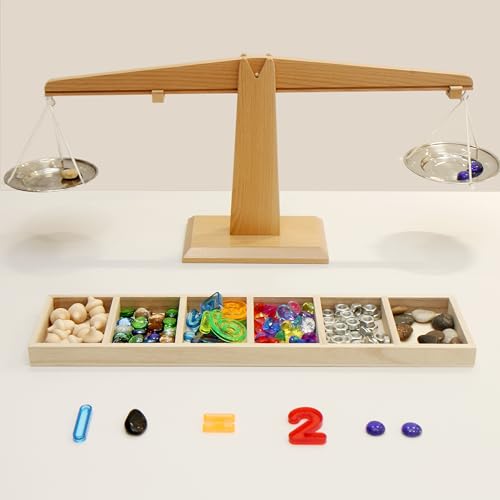 Balance Teaching Scale and Loose Parts, Teacher Supplies, Classroom Must Haves,Preschool Activities, Back to School, Math Manipulative, Teaching Supplies, Toddler Science