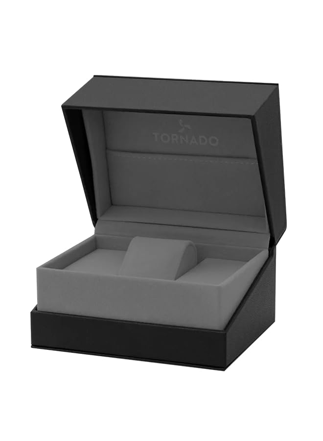 Tornado Celestia Elite Men’s Chronograph Watch | Green Dial, Gold Case & Strap, 42x48mm, 10ATM - T6106B-GBGH - color: Grey