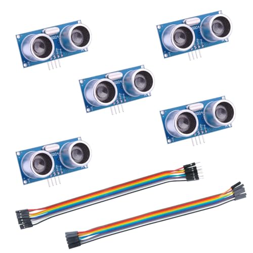 ELEGOO UNO Basic Starter Kit and 5PCS Ultrasonic Sensor Kit Bundle for STEM