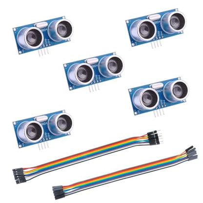 ELEGOO ESP-32 Starter Kit and 5PCS Ultrasonic Sensor Kit Bundle for STEM
