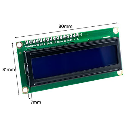 Hosyond 3pcs I2C IIC 1602 LCD Display Module 16x02 LCD Screen Module for Arduino Raspberry Pi - size: I2C LCD 1602