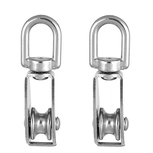 10 Pcs M20 Single Pulley, Stainless Steel Wire Rope Crane Pulley Block - size: 10*M20 Single