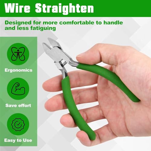 SPEEDWOX 5 Inch Short Flat Nose Pliers for Jewelry Making - Smooth Jaw Spring Loaded Pliers with Comfort Grip, Wire Bending Wrapping Straightening Tool & Beading Craft DIY Projects - style: Short Flat Jaw