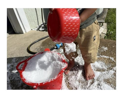 Instant Fake Snow Powder - 1lb (16oz) - Makes 8 Gallons - Pure White Fluffy Realistic Indoor Snow for Winter Wonderland Decorations, Parties, Kids Sensory Bins & Science Experiments