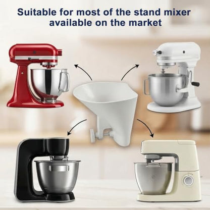 Flour Funnel for KitchenAid Stand Mixer Pouring Chute Attachment