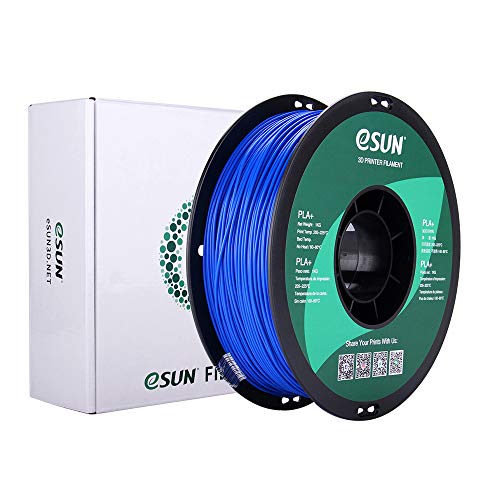 eSUN PLA PRO (PLA+) 3D Printer Filament, Dimensional Accuracy +/- 0.03mm, 1kg Spool, 1.75mm, Blue - color: Blue