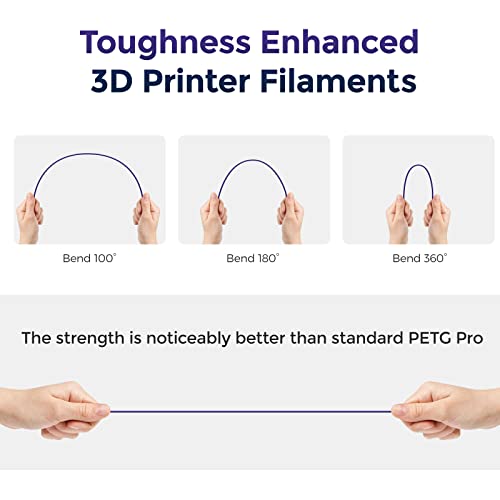 FLASHFORGE PETG Pro Filament 1.75mm +/- 0.02mm Burnt Titanium, Color Changeable 3D Printer Filament 1kg, Chameleon 3D Printing Filament Changing Colors with Light, Perfectly Hide The Layer Line - color: Burnt Titanium