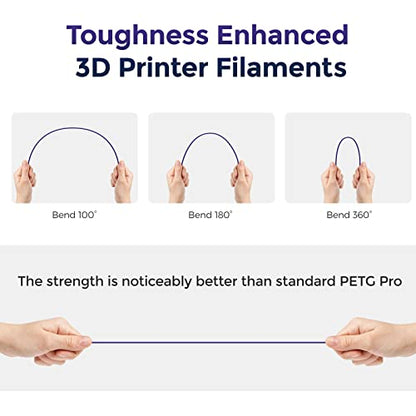 FLASHFORGE PETG Pro Filament 1.75mm +/- 0.02mm Burnt Titanium, Color Changeable 3D Printer Filament 1kg, Chameleon 3D Printing Filament Changing Colors with Light, Perfectly Hide The Layer Line - color: Burnt Titanium