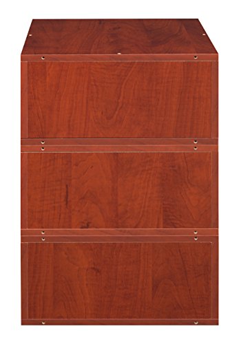 Niche Cubo Storage Set 3 Half Size Cubes, Warm Cherry - color: Cherry, size: Set of 3