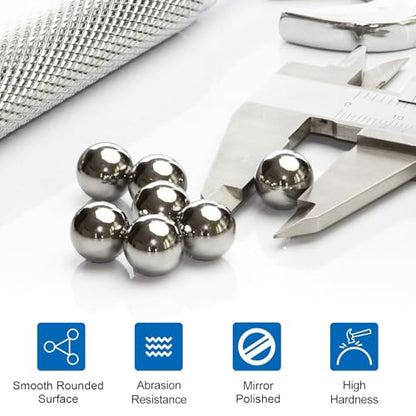 uxcell 500Pcs 5.5mm Bearing Balls,Solid Carbon Steel G1000 Precision Balls - size: 5.5mm