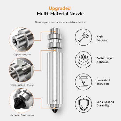 3 Packs 0.4mm Hardened Steel Hotend Kit for Anycubic Kobra X