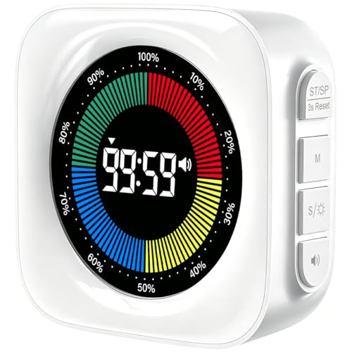 Visual Timer for Kids, 99 Min Countdown Timer for ADHD, Classroom, Focus