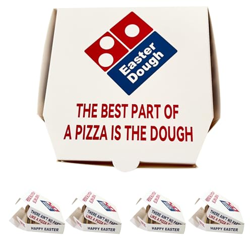 4 Pack Easter Basket Stuffers, Money Box for Cash Gift for Teens, Money Holder, Gift Card Holder, Mini Pizza Box Easter Dough Surprise for Son Grandson Daughter Granddaughter Nephew - color: 4 Pack Easter Dough