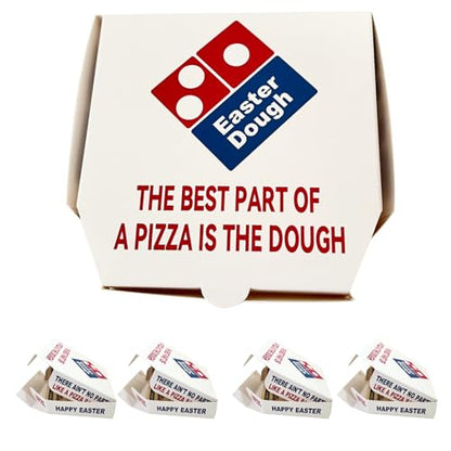 4 Pack Easter Basket Stuffers, Money Box for Cash Gift for Teens, Money Holder, Gift Card Holder, Mini Pizza Box Easter Dough Surprise for Son Grandson Daughter Granddaughter Nephew - color: 4 Pack Easter Dough