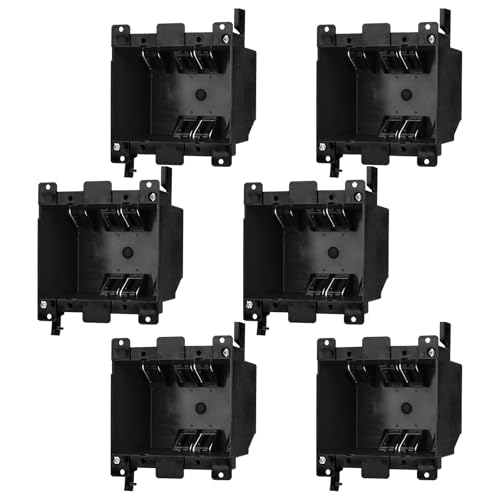2-Gang 25 cu.in. Old Work Electrical Box, ETL Listed, 6-Pack - color: 2-Gang, size: 6