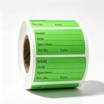 Pathology Labels, 2x1 Inch Specimen Collection Label, 500 Pcs - size: 2x1 Inch