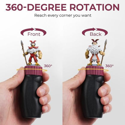 Nicpro Miniature Painting Handle Kit, 360° Rotating Miniature Holder