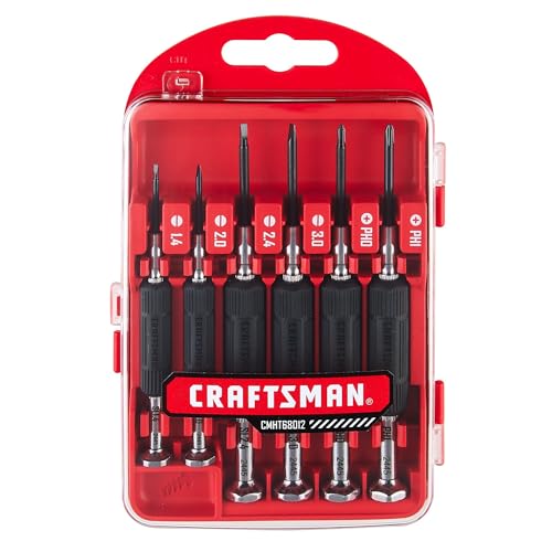 CRAFTSMAN 6 Piece Precision Screwdriver Set, Mini Screwdriver Set for Watch Jewelry Eyeglass Computer Repair (CMHT68012)