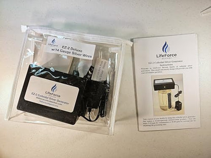 EZ-2 Deluxe Silver Generator Package by LifeForce Devices (14-Gauge) - style: 14 Gauge Wires