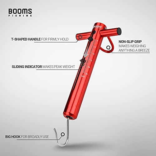 Booms Fishing TS1 Aluminum Tube Fishing Spring & Hook Scale 25LB/11KG - size: 25 LBS
