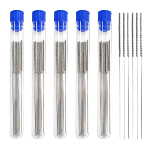 100PCS 3D Printer Nozzle Cleaning Kit,Stainless Steel Cleaning Needles Set (0.4mm),3D Printer Nozzle Cleaner for Precise Clog Removal and Maintenance - size: 100PCS