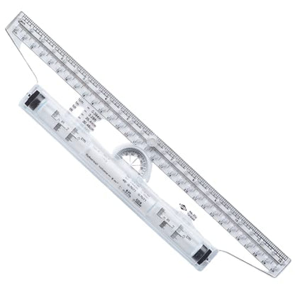 ALVIN Rolling Parallel Ruler, 12 Inch, Model 312, Multipurpose Imperial and Metric Rolling Ruler for Students, Artists, and Designers, Ideal for Drawing Parallel Lines, Curves and Arcs - 12 inches - size: 12" inch Rolling Ruler