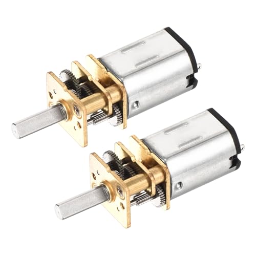 DMiotech 2Pcs 3V 50RPM Rated Torque 1.5 Output Shaft Length 10mm Micro DC Speed Reduction Motor Mini Metal Gearbox Motor for RC Car Robot Model DIY RC Toys Engine - style: 50RPM