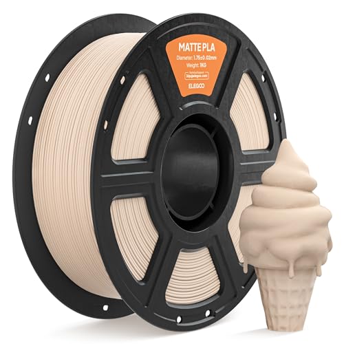 ELEGOO Matte PLA 3D Printer Filament 1.75mm Beige 1KG - color: 1kg Beige