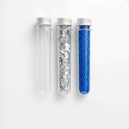 50 PCS Plastic Test Tubes with Aluminum Screw Caps, 40ml Clear Test Tubes for Plant Propagation, Candy, Bead Storage, Bath Salt, Party Decor, 140 x 25 mm, 5.5 x 1 inch