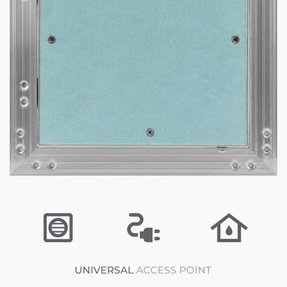 12" x 16" Drywall Access Panel – Aluminum Frame Gypsum Hatch Access Panel for Drywall - Ceiling Inspection Door – Wall Access Panel for Plumbing, Electrical, Utility & Ventilation Access - size: 12 x 16
