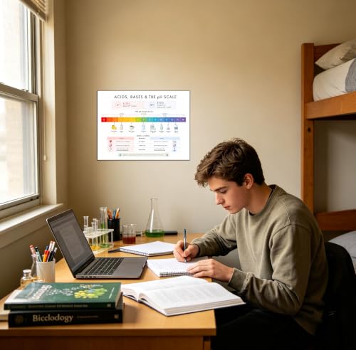 6 Chemistry Posters for Classroom, High School Science Charts, Unframed