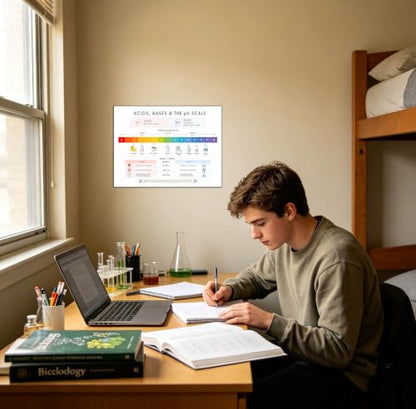 6 Chemistry Posters for Classroom, High School Science Charts, Unframed