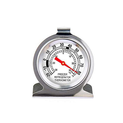 Stainless Steel Refrigerator Freezer Thermometer Large Dial Thermometer (12 Pack) - size: 12 pack