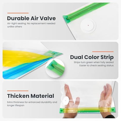 3D Printer Filament Storage Bundle – Vacuum Storage Bags Kit with Pump & Desiccants + Wall Mount Filament Rack Holds 18 Spools, Heavy Duty Pegboard Organizer for 3D Printer Accessories