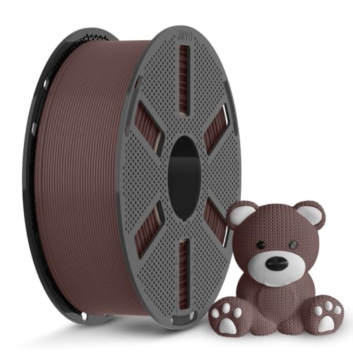 JAYO PLA 3D Printer Filament 1.75mm, 1.1kg Reusable Spool, Brown - color: 1.1kg Chocolate