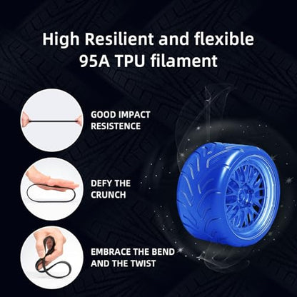 TPU Filament Grey - color: Grey Tpu 1