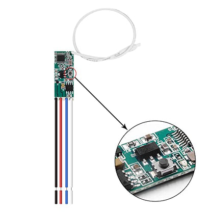 5V 6V 12V DC Motor Forward Reverse Controller Module 2A, 3V-16V RF 433MHz Wireless Remote Control Switch for Mini DC Motors & Small Actuators - style: 2 x Motor Control Module + 2 x Transmitter
