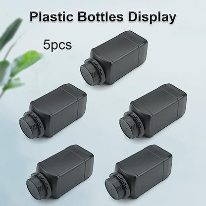 Heyiarbeit 5Pcs 33.8oz Plastic Lab Chemical Reagent Bottle, Wide Mouth HDPE Sample Storage Bottle Containers with Leak-Proof Sealed Jars for Liquid/Solid/Powder/Lab Chemical Storage Black - size: 1000ml (5pcs)