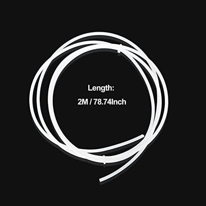 2M (6.56ft) PTFE Teflon Tube for 1.75mm Filament - color: PTFE Tube