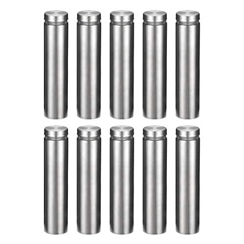 uxcell 3/4 Diax3-1/8"(19x80mm) Standoff Screws Wall Mount Sign Holder 10pcs - size: 19mmx80mm