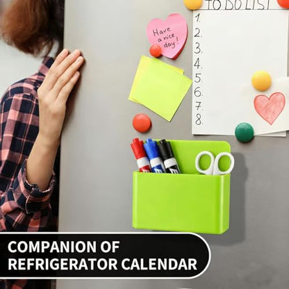 Camelmother 2Pcs Magnetic Dry Erase Marker Holder For Whiteboard Fridge - color: Green