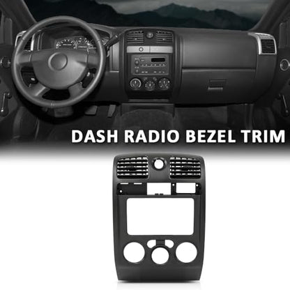 Radio Dash Bezel Trim Panel, Cover, Black - color: Black, size: Colorado/Canyon 2004-2012