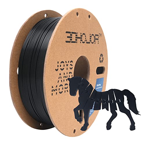 3DHoJor PLA+ 3D Printer Filament Black,1KG - color: Black