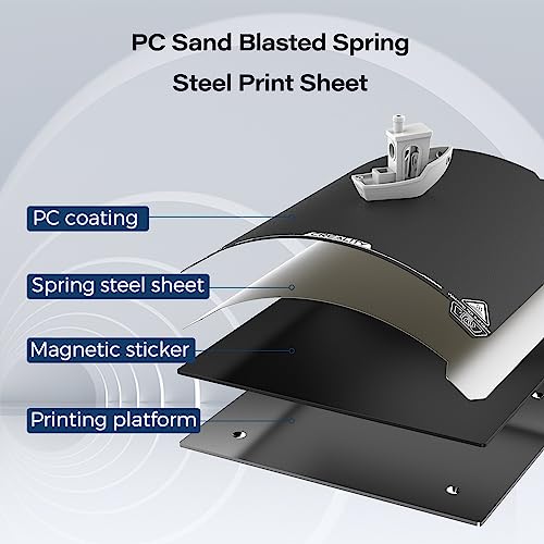 Creality Official Ender 3 S1 Original Build Plate, Textured PEI Bed Plate - style: PC Textured (Ender 3 S1)